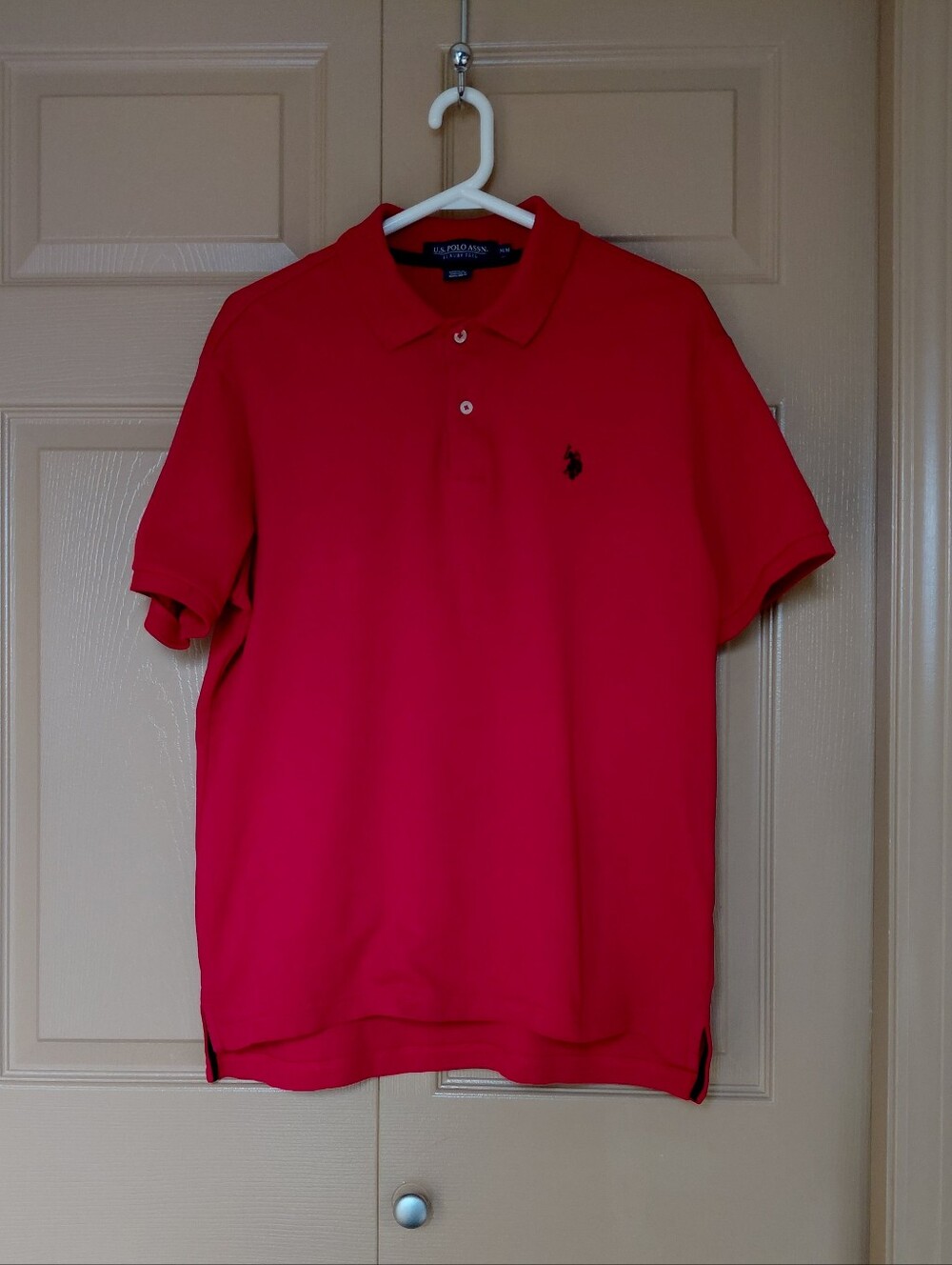 U.S. Polo Assn. Red Short Sleeve Polo with Embroidered Logo